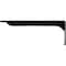 Ekena Millwork Embrey Steel Bracket, Powder Coated Black 2"W x 16"D x 6 1/2"H BKTM02X16X06EBPBL - alternate 3